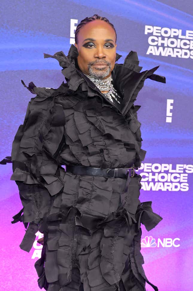 SANTA MONICA, CALIFORNIA - DECEMBER 06: Billy Porter attends the 2022 People's Choice Awards at Barker Hangar on December 06, 2022 in Santa Monica, California. (Photo by Amy Sussman/Getty Images )