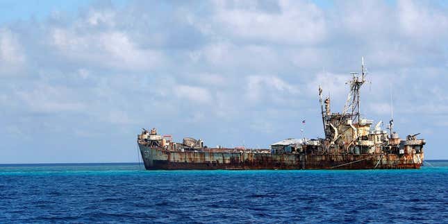 Image for article titled This Decrepit Ship Could Spark A Conflict Between The U.S. And China