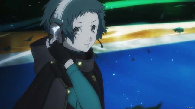 Fuuka walks into Tartarus.