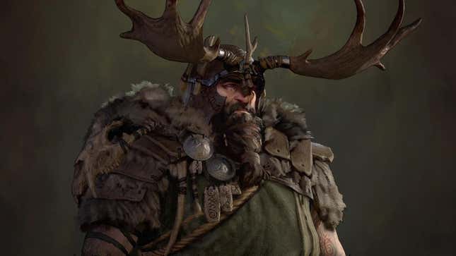 A Druid from Diablo 4 appears in concept art. 