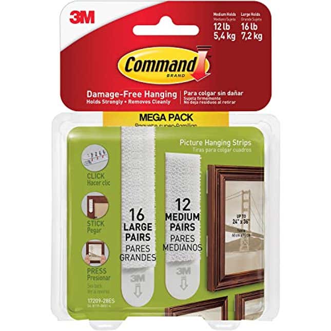 Image for article titled Command Medium and Large Picture Hanging Strips, Now 44% Off