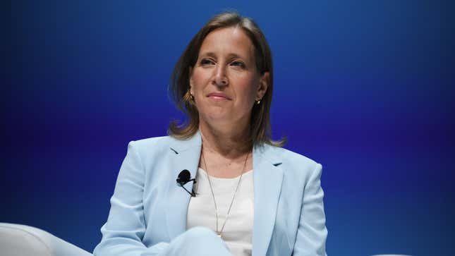 A photo of former YouTube CEO Susan Wojcicki at the Cannes Lions Festival in 2018.
