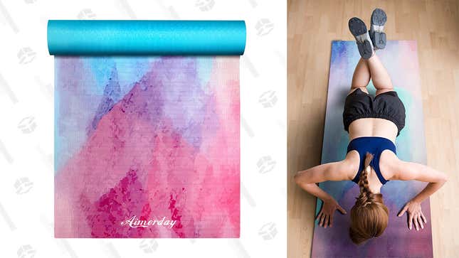 Aimerday Yoga Mat | Amazon | $14 | Clip coupon + use code 2HR6CKS5