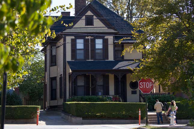 Birthplace of Martin Luther King in Sweet Auburn quarter in Atlanta Georgia USA 