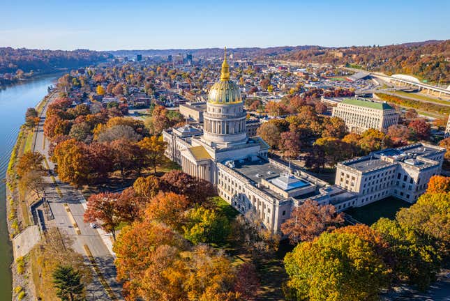 The city of Charleston, West Virginia’s state capital. 