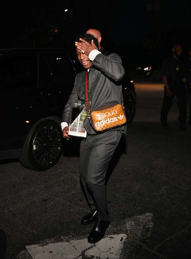 Image for article titled Travis Scott, A$AP Rocky and Other Male Rappers Who Rock Designer Purses