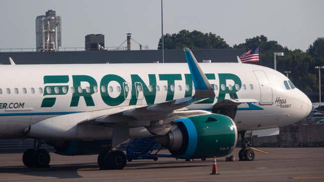 A Frontier Airlines plane