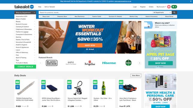 set to launch online shopping service in South Africa