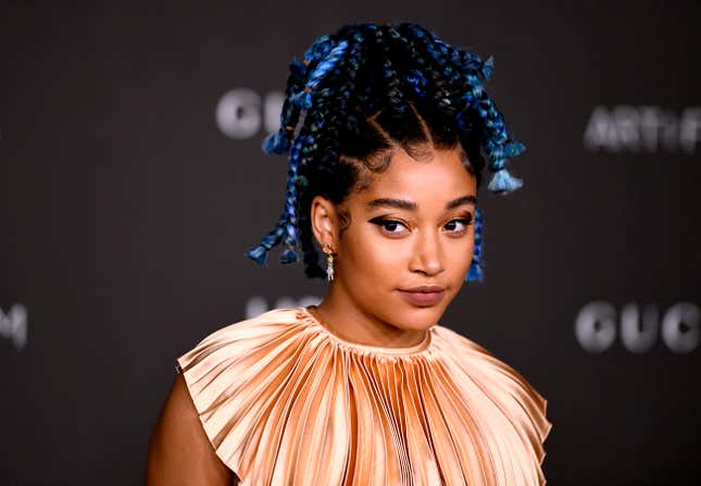 LOS ANGELES, CALIFORNIA - NOVEMBER 02: Amandla Stenberg attends the 2019 LACMA 2019 Art + Film Gala Presented By Gucci on November 02, 2019 in Los Angeles, California. (Photo by Frazer Harrison/Getty Images