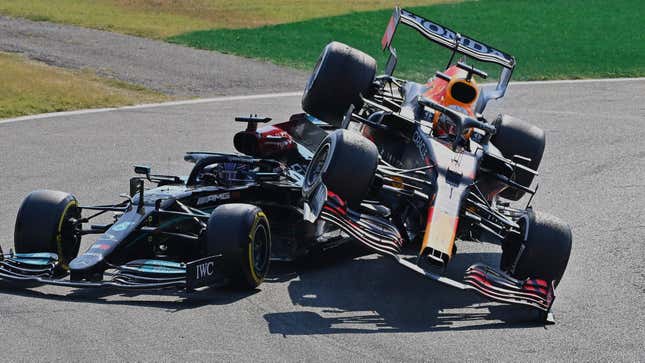 Image for article titled Does Max Verstappen Deserve A 3-Place Grid Penalty At The Russian GP?