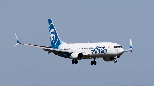 An Alaska Airlines plane