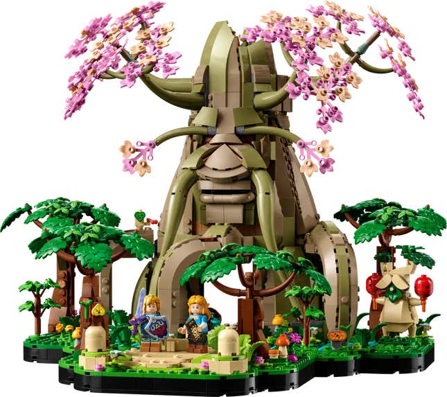 A photo of the Great Deku Tree set. 