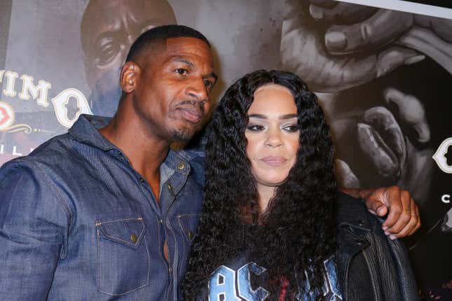 Stevie J. and Faith Evans attend the “Biggie Inspires” Art Exhibit &amp; Celebration at William Vale Hotel on September 13, 2019 in New York City. 