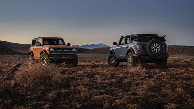 Image for article titled Ford Is Offering Price Protection For Bronco Buyers That Had To Place Reorders