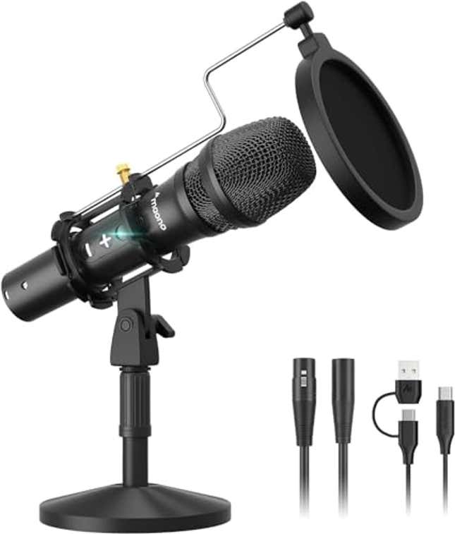 Image for article titled MAONO USB/XLR Podcast Dynamic Microphone, Now 31% Off