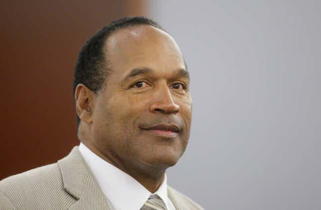 O.J. Simpson appears in District Court during his trial at the Clark County Regional Justice Center September 26, 2008 in Las Vegas, Nevada.