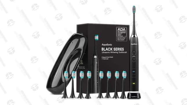 AquaSonic Black Series Ultra Whitening Toothbrush | $30 | Amazon