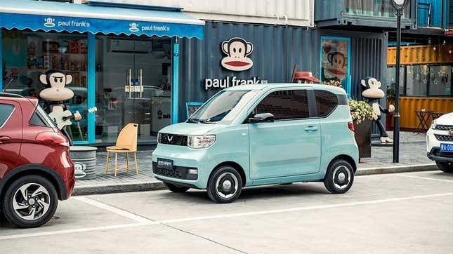 This small electric car made by GM's Chinese joint-venture can