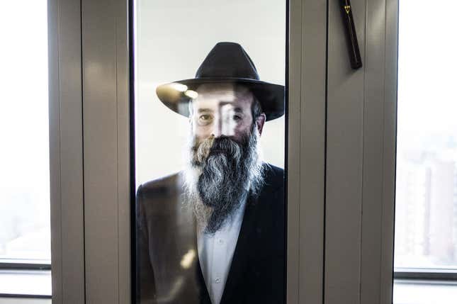 Shmuel Kaminezki, 50, is Dnipropetrovsk’s chief rabbi. He moved to Ukraine 20 years ago from Brooklyn, New York. Ukraine has the third-largest population of Jews in Europe.