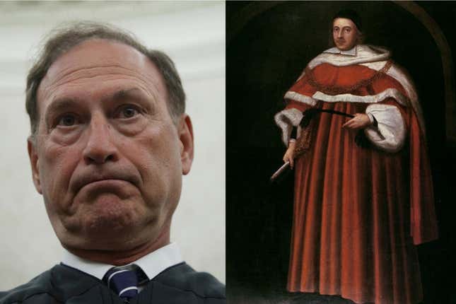 Image for article titled In Leaked Abortion Decision, Justice Alito Relies on Jurist Who Supported Marital Rape, Executed 'Witches'
