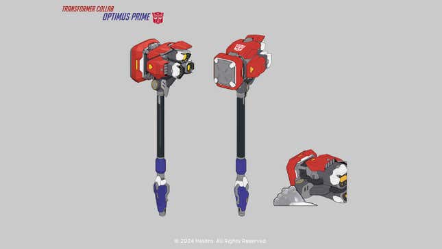 Concept art for Reinhardt's hammer in his Transformers skin.