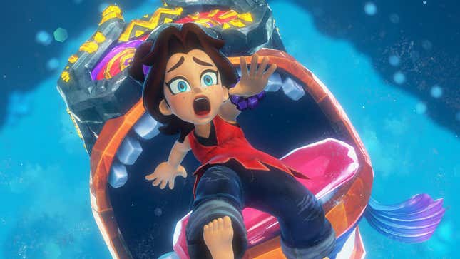 A screenshot of Donkey Kong Banaza shows off the game. 