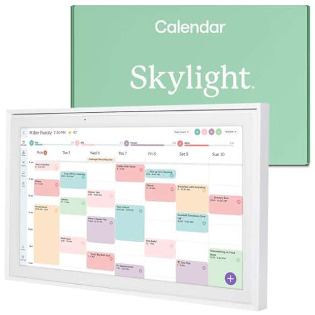 Image for article titled Skylight Calendar: 15-inch Wall Planner Digital Calendar & Chore Chart, Now 13% Off