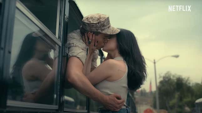 Image for article titled Sofia Carson Defends 'Purple Hearts,' Netflix's Military Propaganda Rom-Com, Amid Backlash