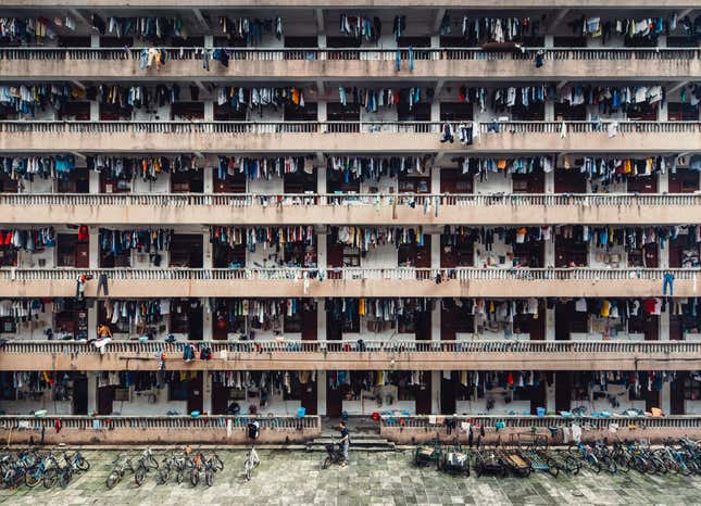 A school dormitory of South China Normal University, in Guangzhou, China. (National Geographic Travel Photographer of the Year Contest/Wing Ka H.)