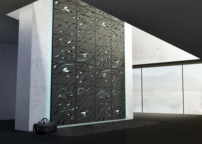 This is the rock-climbing wall of the future