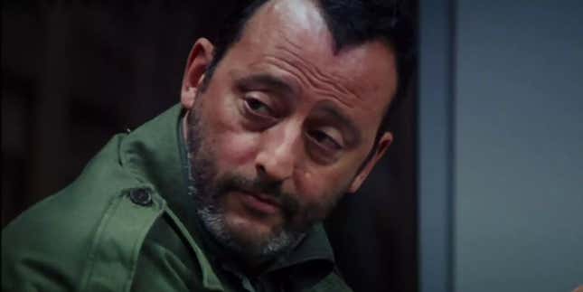 Jean Reno looking suspicious 