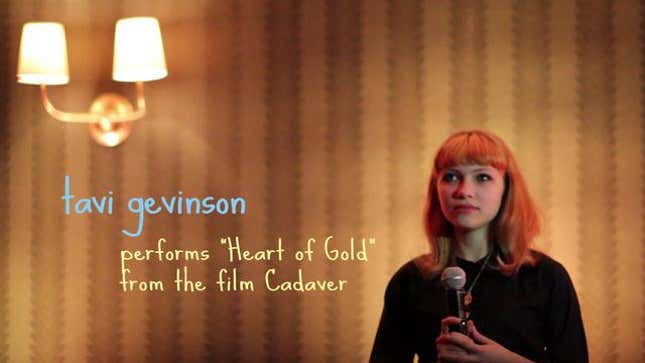 Tavi Gevinson Sang Neil Young Last Night