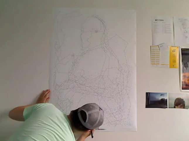 The Mona Lisa, Connected In 6,239 Dots