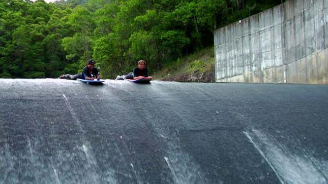 Australian Surfer Body-Boards A Dam, And It's Awesome, Bro