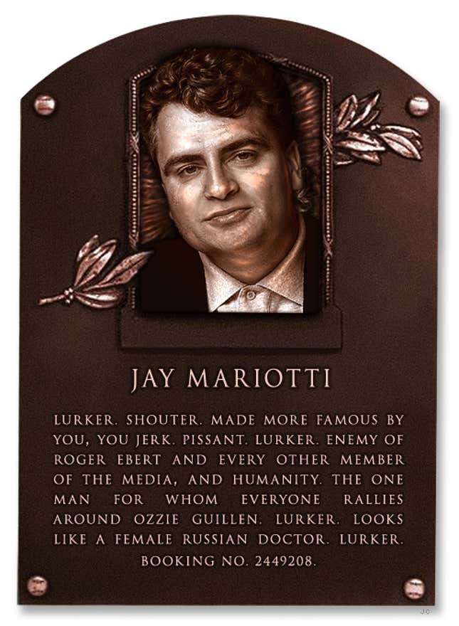 Image for article titled Deadspin Hall Of Fame Inductee: Jay Mariotti