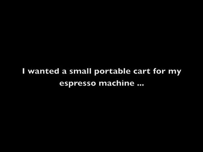 Build a Custom Espresso Cart from IKEA Parts