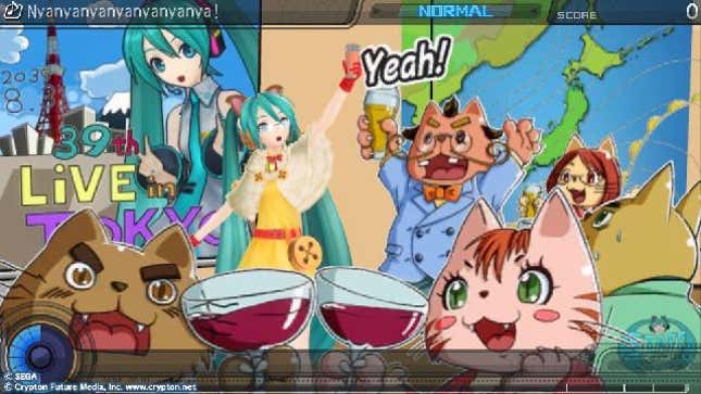 Nyan Cat Runs Amok in <em>Project Diva f</em>!