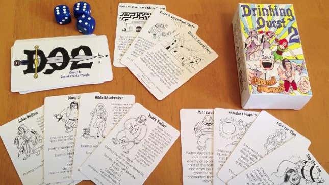 It's A Drinking Game! It's A Tabletop RPG! It's... <em>Drinking Quest</em>!