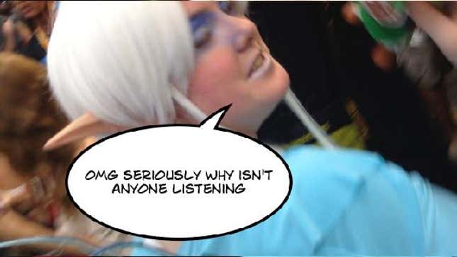 Hey, Listen! <em>Zelda</em>'s Navi Works The Crowd At Comic Con