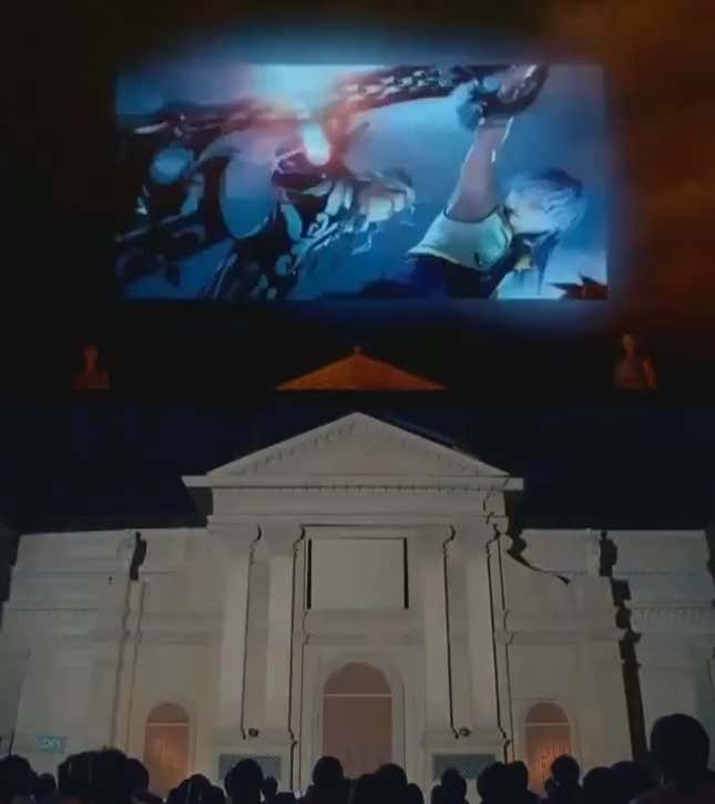 Watch <em>Kingdom Hearts 3D</em>'s Intro Projected On The Side Of A Building