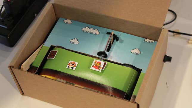 <em>Super Mario Bros.</em> Done DIY In A Beautiful Little Cardboard Box