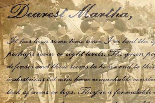 In Letters From The Front, The Solemn Words Of Angry Birds