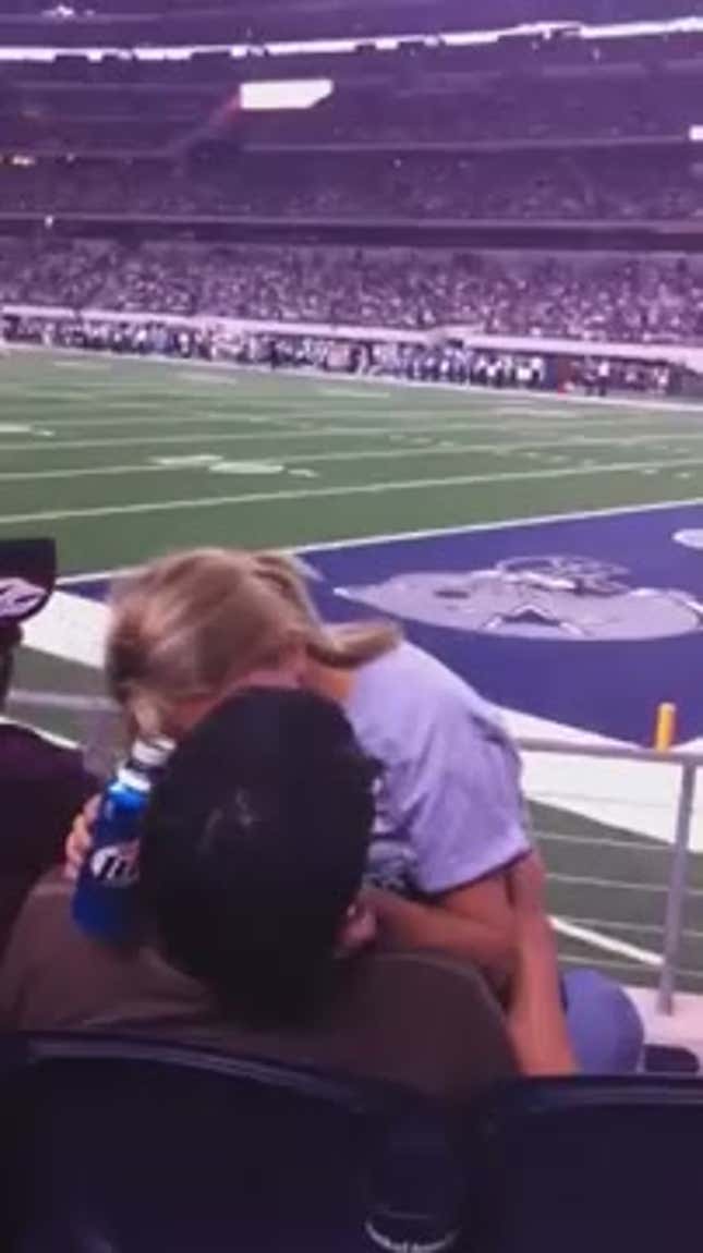 Front Row Lap Dance At The Cowboys Game