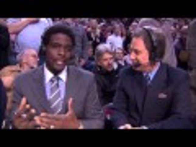 Portland Fan Picks His Nose In Direct View Of TNT's Broadcast, Winks At Camera