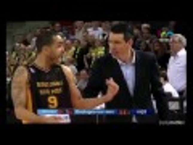 French Basketball Coach Tries To Steal Ball From Opposing Player, Costs Team Game