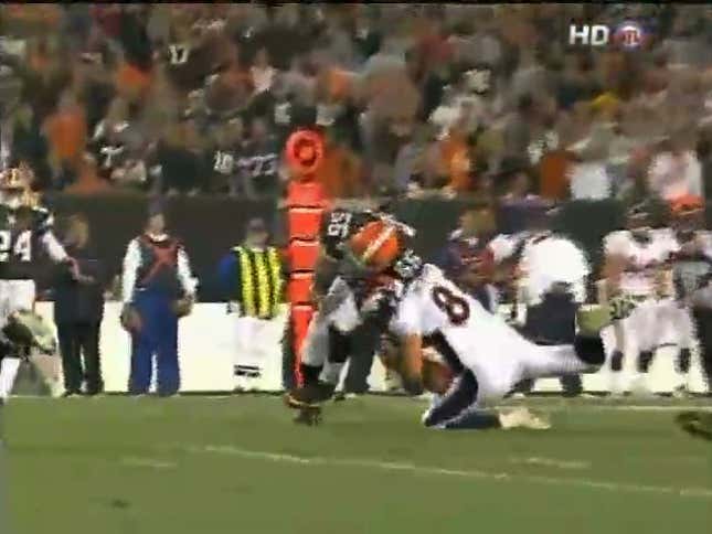 What It's Like When An NFL Linebacker Nearly Knocks Your Head Off