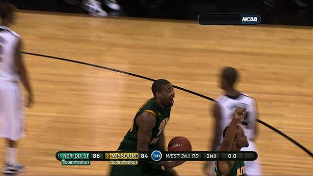 Here Are The Highlights Of The Final Two Minutes Of Norfolk St.-Missouri, The Tournament's First Real Upset
