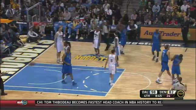 Dirk Nowitzki High-Fived Roddy Beaubois So Hard He Nearly Knocked His Head Off