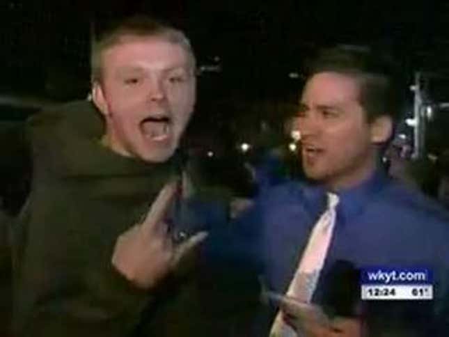 Commence The Kentucky Fans Shouting Profanities On Live Television