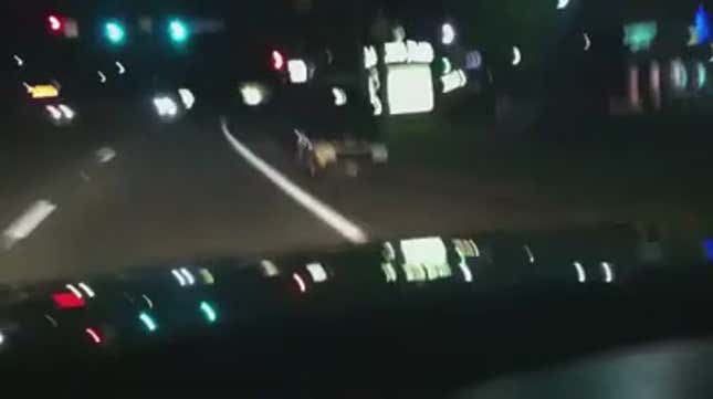 This Is What Trying To Drive A Golf Cart Along A Highway After A Wedding Reception Looks Like